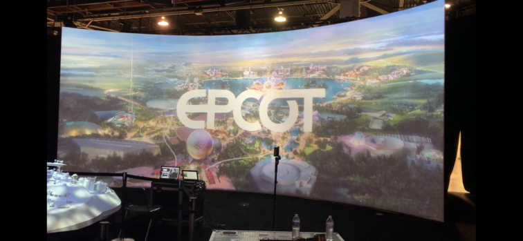 Setting up for big announcments at D23 for EPCOT